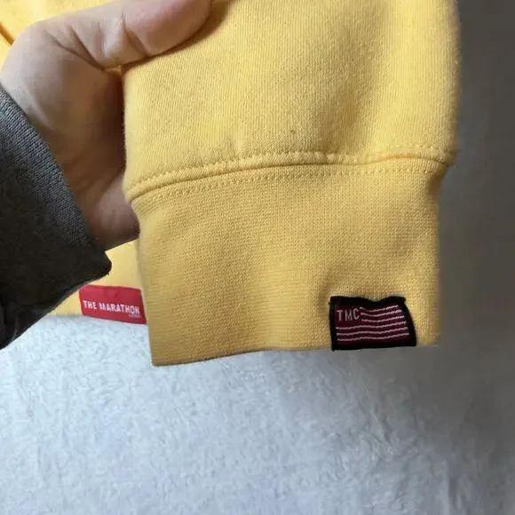 The Marathon Clothing Victory Torch Graphic Print Hoodie Peach Orange size L - Picture 6 of 10